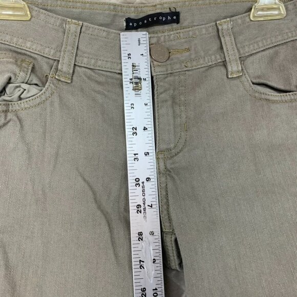 Apostrophe Womans 4 Denim Jeans Gray Skinny Ankle Zipper Low Rise Stretch - Picture 8 of 15